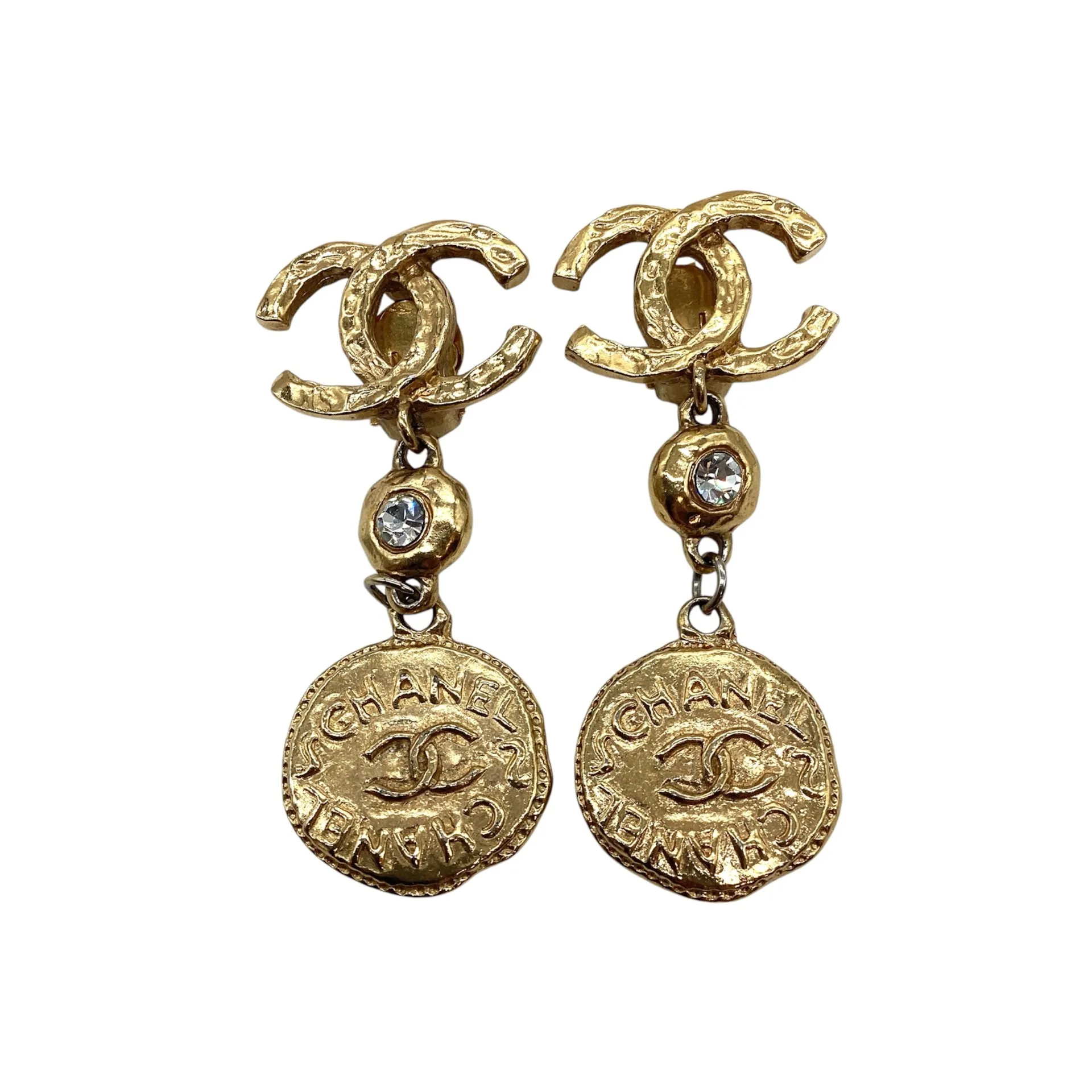 シャネル　イヤリング　ストーン　ココ